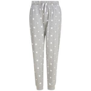 SF Unisex Adult Stars Lounge Pants / Heather Grey/White
